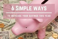 Simple Ways to Increase Your Savings this Year - A Crazy Family Ways To Increase Your Savings Rate Effectively