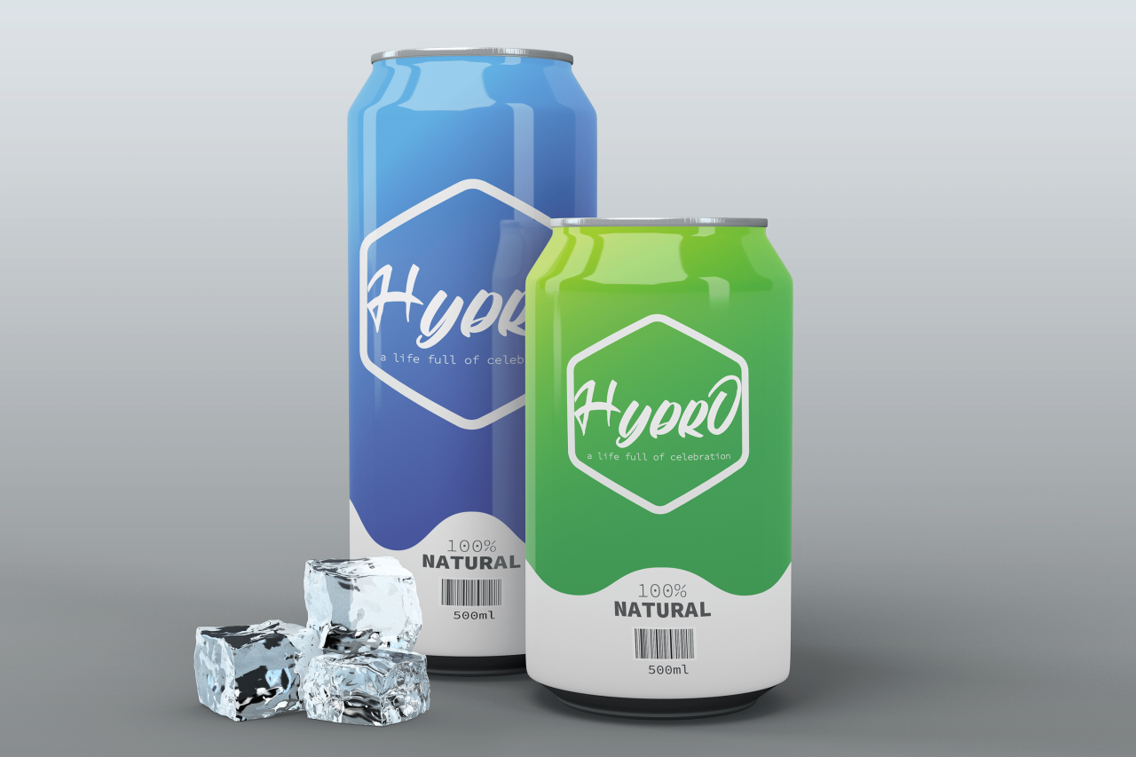 Can soda rendering background white template 3d preview download