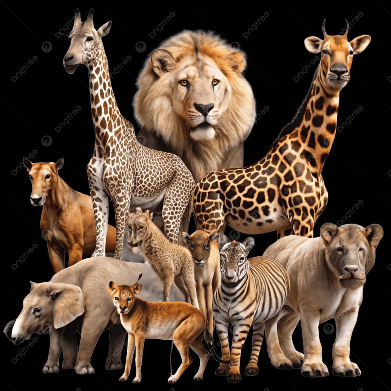 Group Of Wild Animals Isolated On Transparent Back, Group A, Animals Ai ... Best Vehicle Maintenance Tips For New Owners
